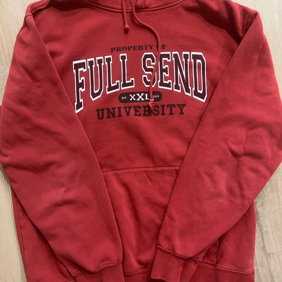 Full Send Nelk Boys Limited Edition Red University Hoodie - Picture 4 of 4